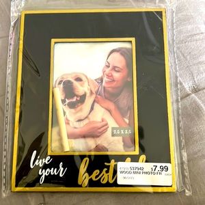 Be inspired picture frame by design live your best life 2.5 x 3.5.